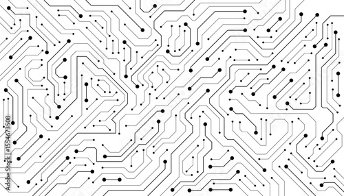Abstract digital background with technology circuit board texture. Electronic motherboard illustration. Communication and engineering concept. Vector illustration