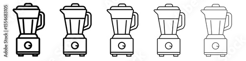 Blender icon flat simple outline logo