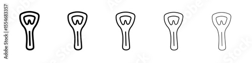 bottle opener icon flat simple outline logo