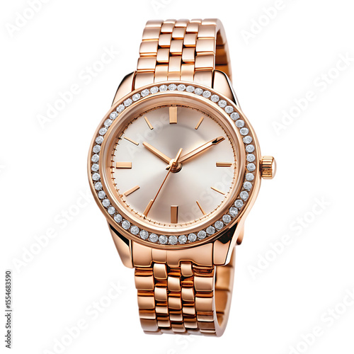 wristwatch isolated on white