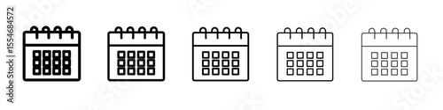 Calendar iconCalendar icon flat simple outline logo