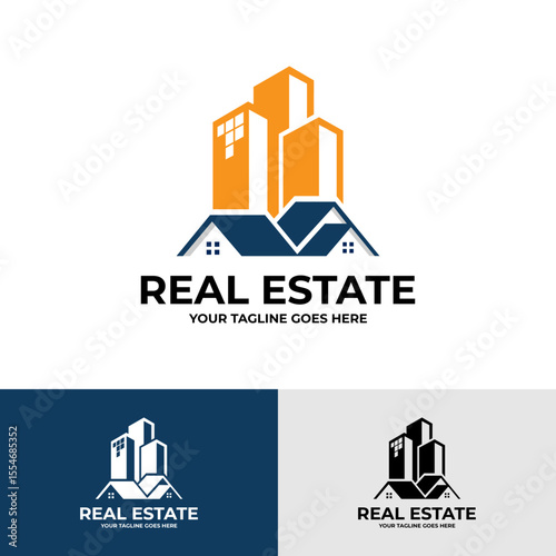 real estate building logo design