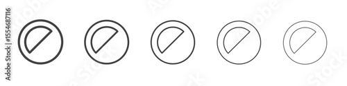 Color mode icon flat simple outline logo