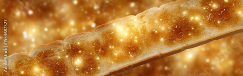 Abstract Pattern Inspired by Honey Toast Texture and Colors
