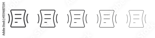 Compression icon flat simple outline logo