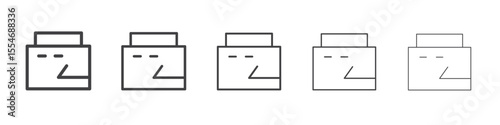 Credit icon flat simple outline logo