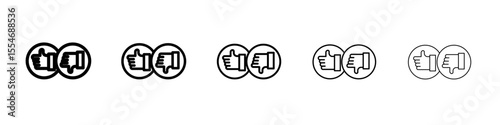 Criticism icon flat simple outline logo