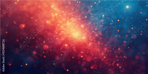 Abstract background featuring a glowing star field in a cosmic sky, perfect for depicting the vast universe or a science fiction galaxy