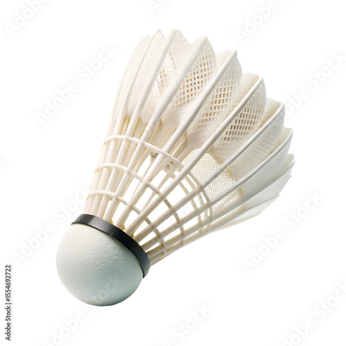 badminton shuttlecock isolated on white