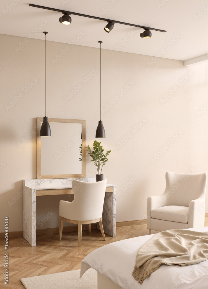 Fototapeta premium dressing table in the bedroom