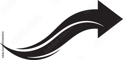 Flat Bold Directional Arrow for UI or Navigation Design