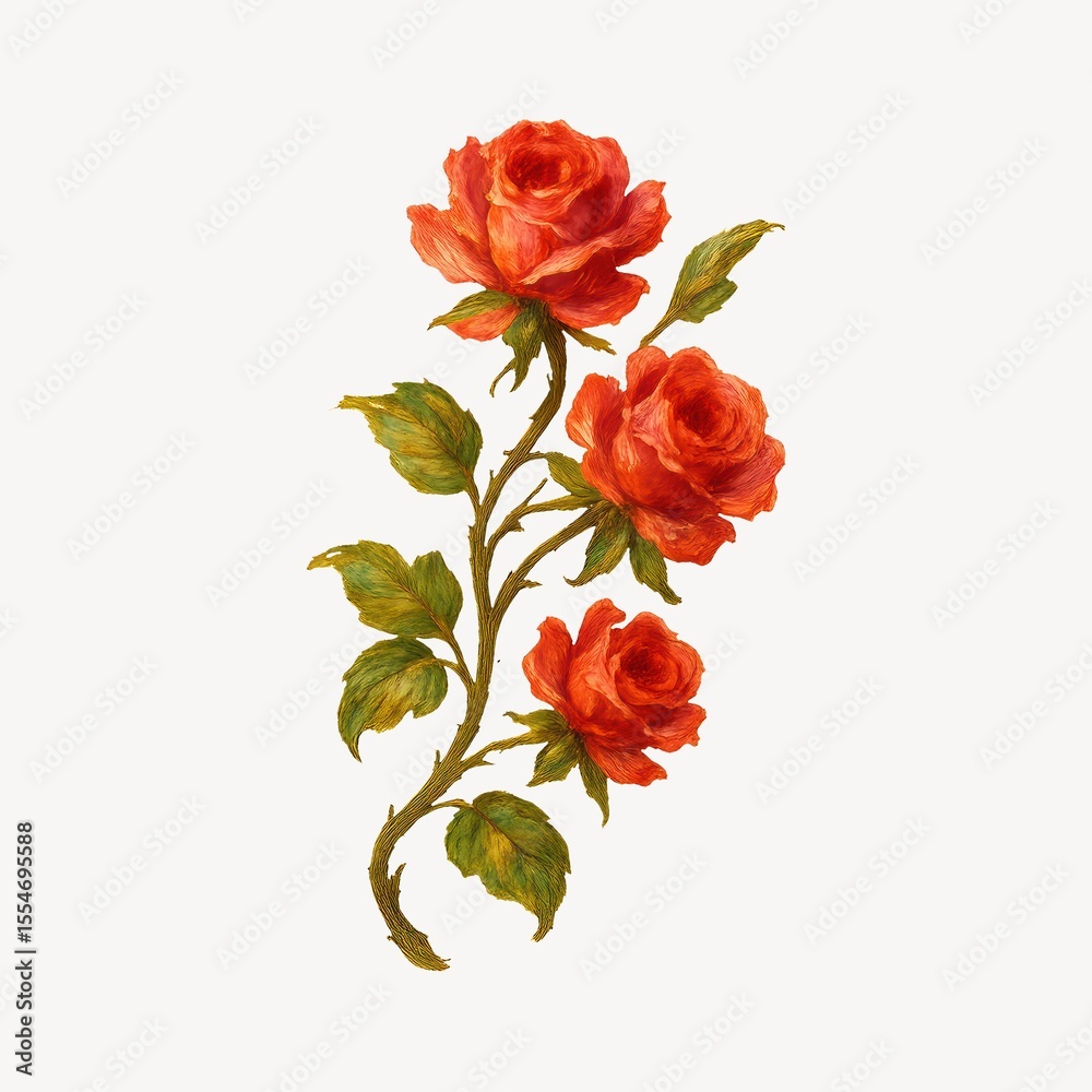 Fototapeta premium Elegant vibrant floral design
