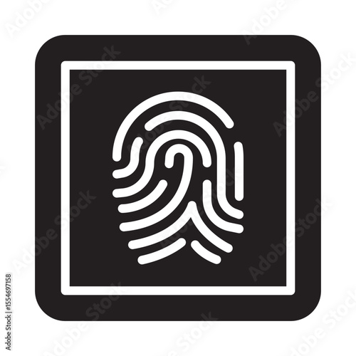 Biometric Vector Icon which can easily modify or edit