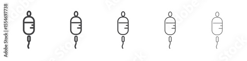 Drip icon flat simple outline logo