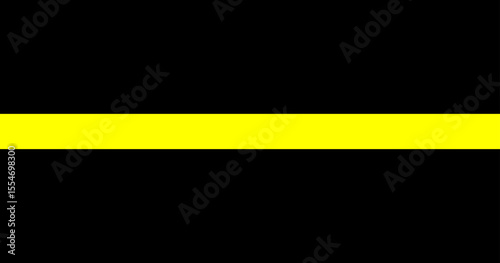 Thin Yellow Line Flag icon. Thin Yellow Line symbol in round and square set. Flag of Security Personnel in heart and circle. Yellow Line on black background