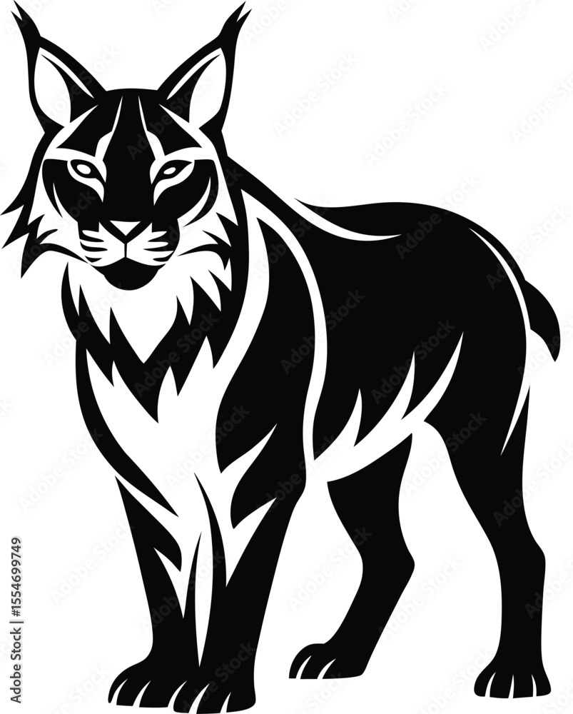 Obraz premium wolf vinyl ready vector illustration
