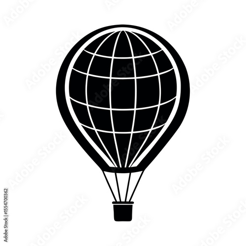 Balloon Formed as Globe Floating in Sky