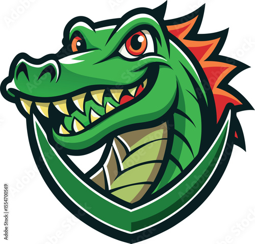 cartoon crocodile head