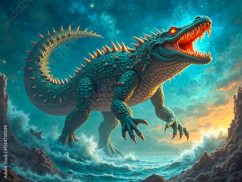 Cipactli, Aztec creation monster of primordial chaos and gods