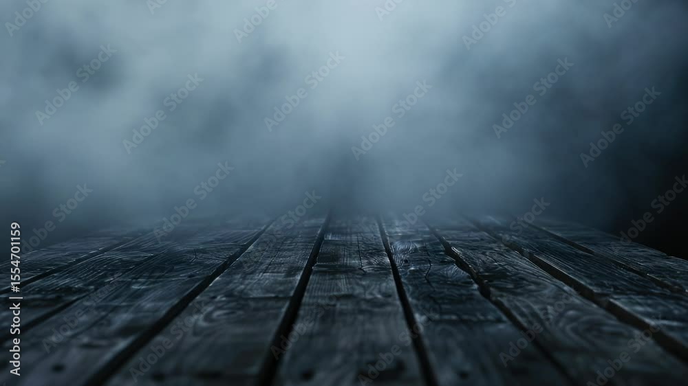 Smoke rises from the wooden floor, suggesting an indoor or outdoor scenario