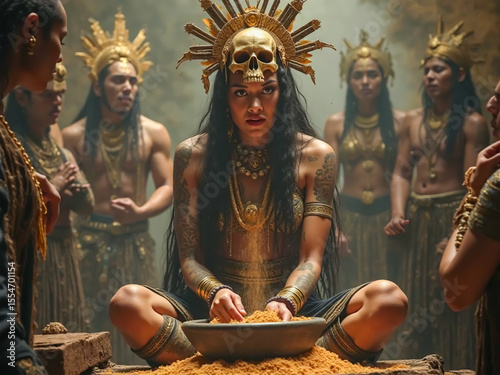 Coatlicue, Aztec earth goddess of life and death mythology