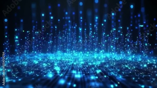 Abstract digital display of light beams