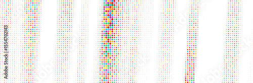 Abstract colorful halftone texture dots pattern. vector