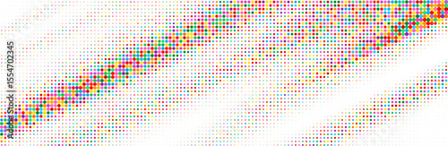 Abstract colorful halftone texture dots pattern. vector