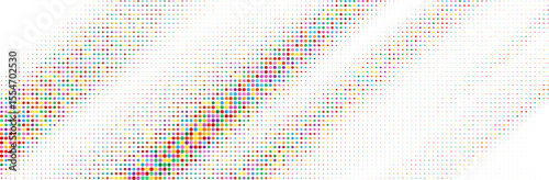 Abstract colorful halftone texture dots pattern. vector