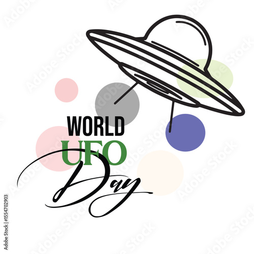world ufo day vector