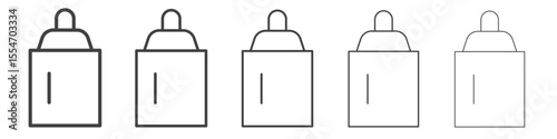 Feeder icon flat simple outline logo