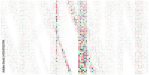 Abstract colorful halftone texture dots pattern. vector	