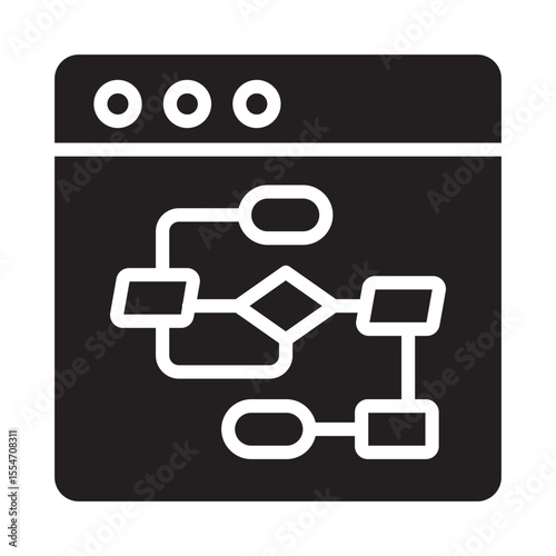 Information flow Vector Icon which can easily modify or edit