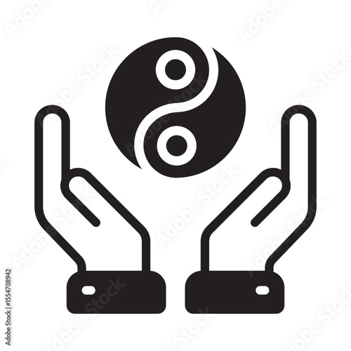 Spiritual Vector Icon which can easily modify or edit