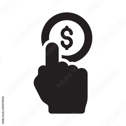Cost per click Vector Icon which can easily modify or edit