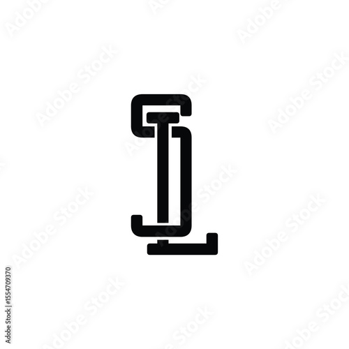 SL monogram logo design letter text name symbol monochrome logotype alphabet character simple logo