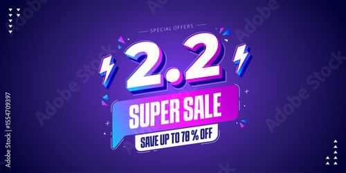 Super sale promo banner with discount offer. Flash sale banner background. Flash sale special offer banner for social media post or website banner