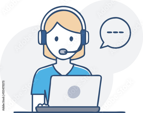 customer-assistance-team-member-multitasking--head. icon
