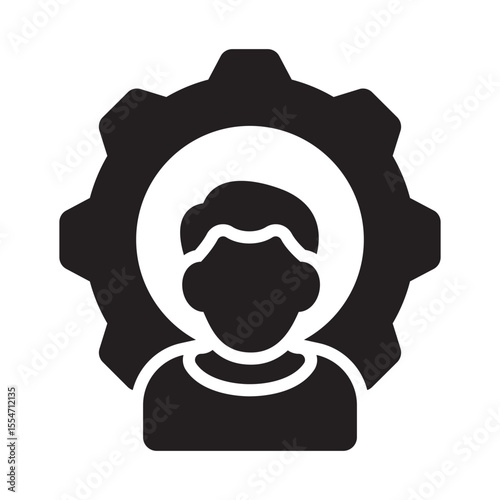Management Vector Icon which can easily modify or edit