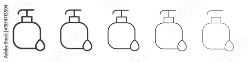 Handwash icon flat simple outline logo