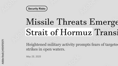 2025: Strait of Hormuz, Headlines News Fast Sequence