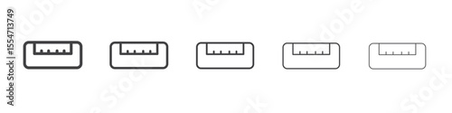 HDMI icon flat simple outline logo