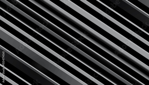 Futuristic black and gray diagonal stripe abstract background design