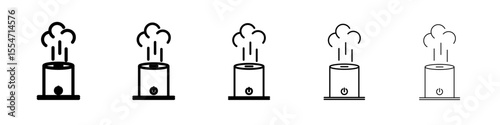 Humidifier icon flat simple outline logo