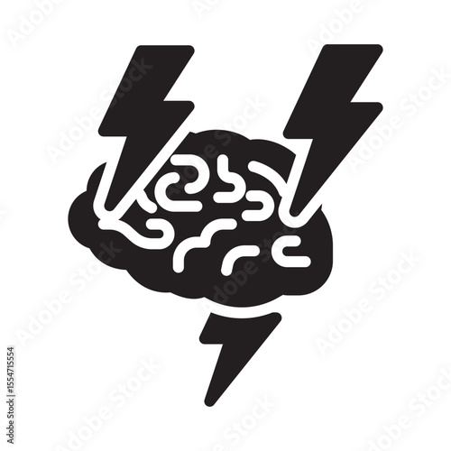 Brainstorming Vector Icon which can easily modify or edit