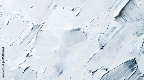White Abstract Impasto Painting Texture Art