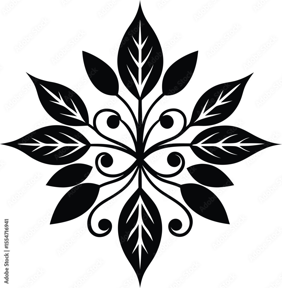 Obraz premium Floral Petal Bloom Mandala