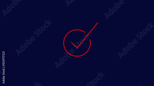 High quality check mark animation.approved tick mark icon.