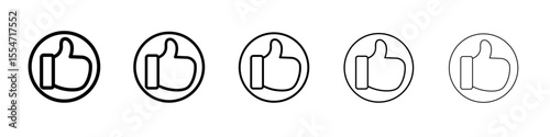 Like icon flat simple outline logo