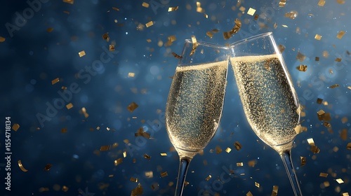 Celebrating the New Year with Sparkling Champagne Toasts